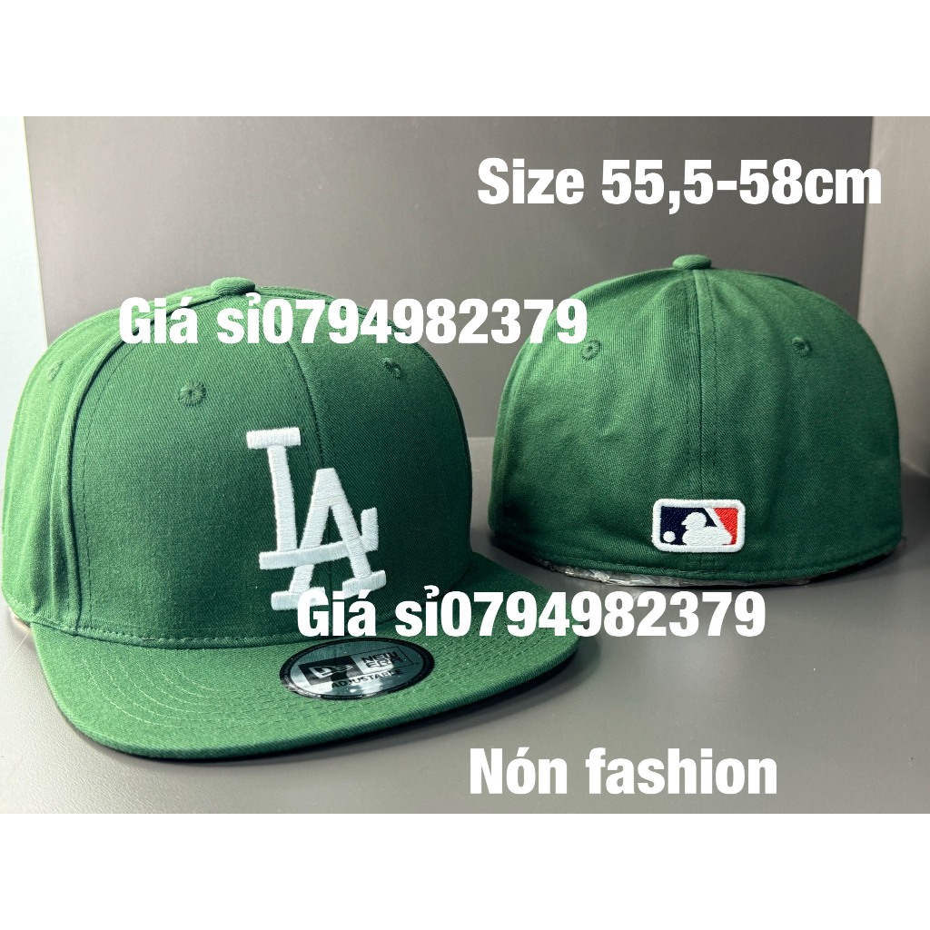 Mũ snapback Nam bít đuôi phối 7 màu - Nón hiphop có tem L,A Phong cách châu âu - thời trang nam - 5