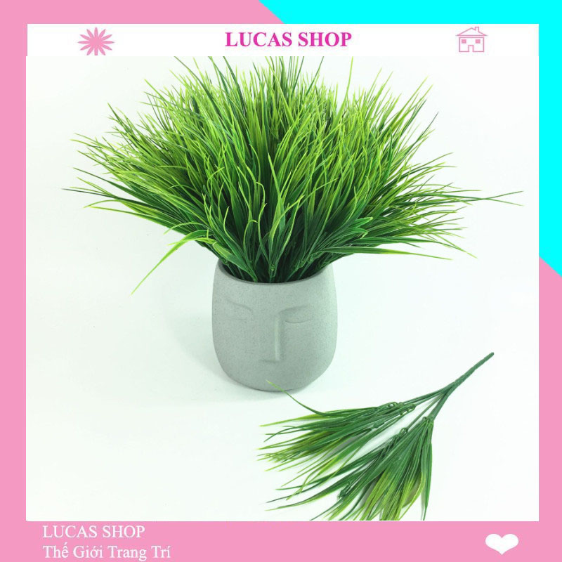Cành mạ non 7 nhánh 30 cm trang trí nhà cửa, cắm chậu cây xanh, decor hàng rào