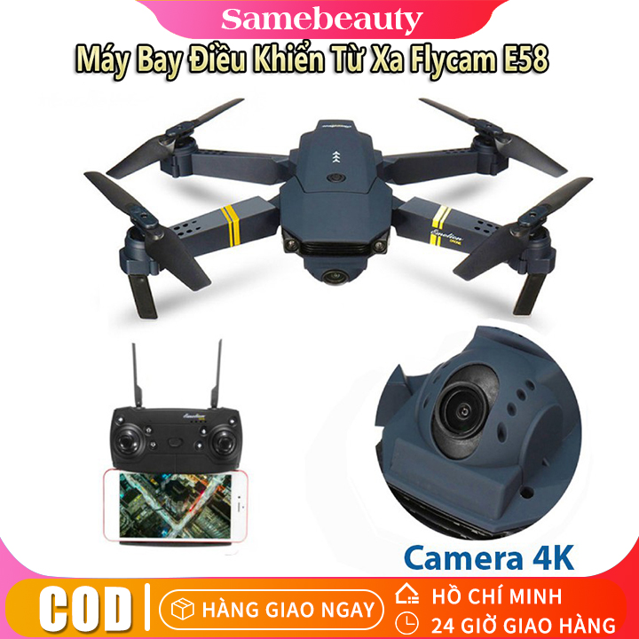 Flycam wifi E58 camera HD 4K tặng túi đựng