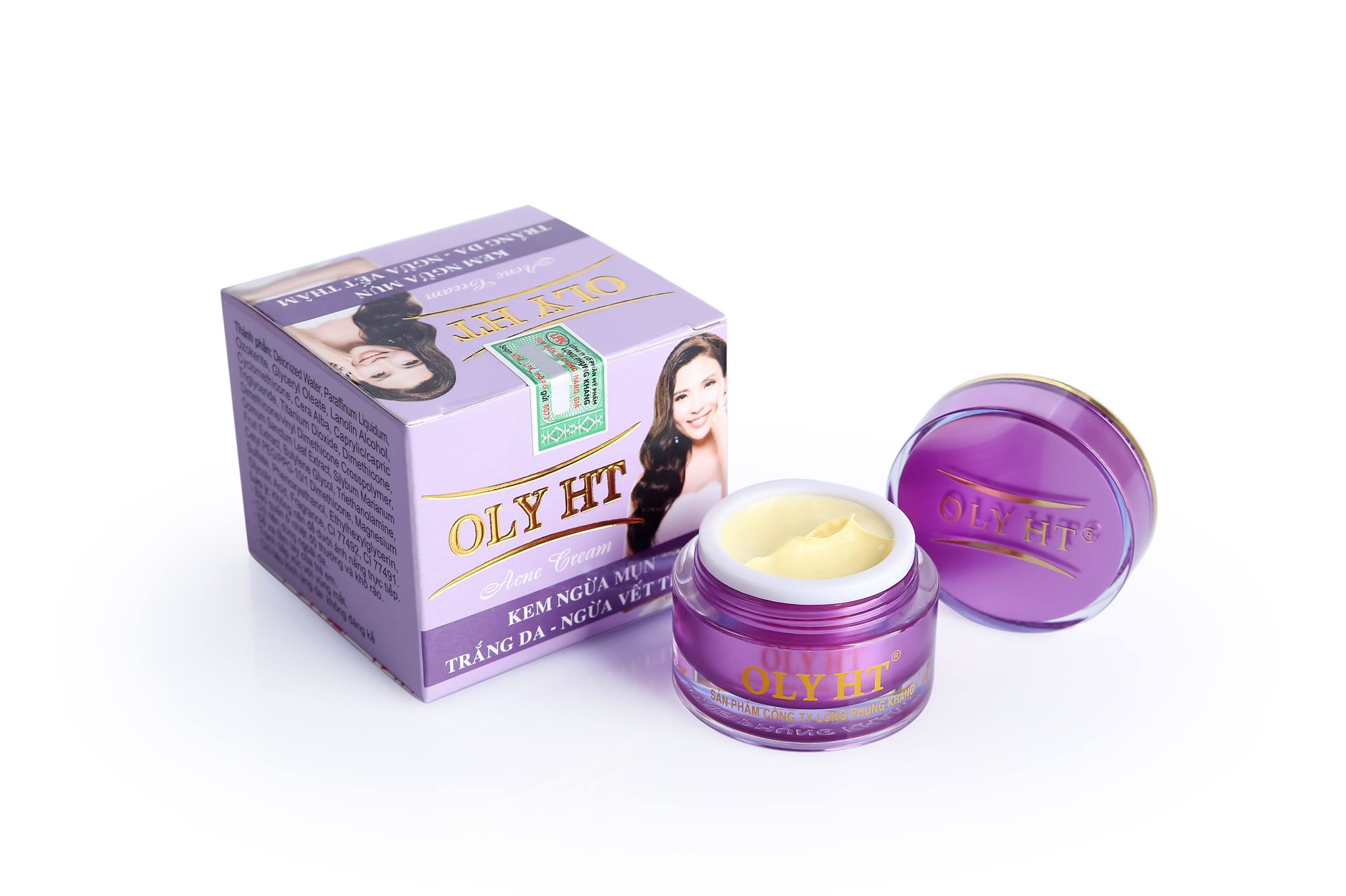 [HCM]Mỹ phẩm OLYHT - Kem Ngừa Mụn Trắng Da Ngừa Vết Thâm (12g)