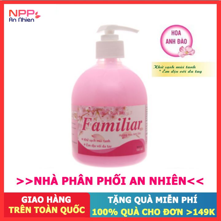 Sữa rửa tay familiar hương hoa anh đào chai 500ml