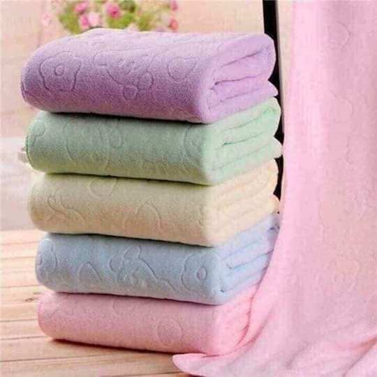 Khăn Tắm Siêu Mỏng (1 Lớp) Khổ Lớn 140 X 70Cm Dùng Quấn Khi Tắm Cho Bé Yêu
