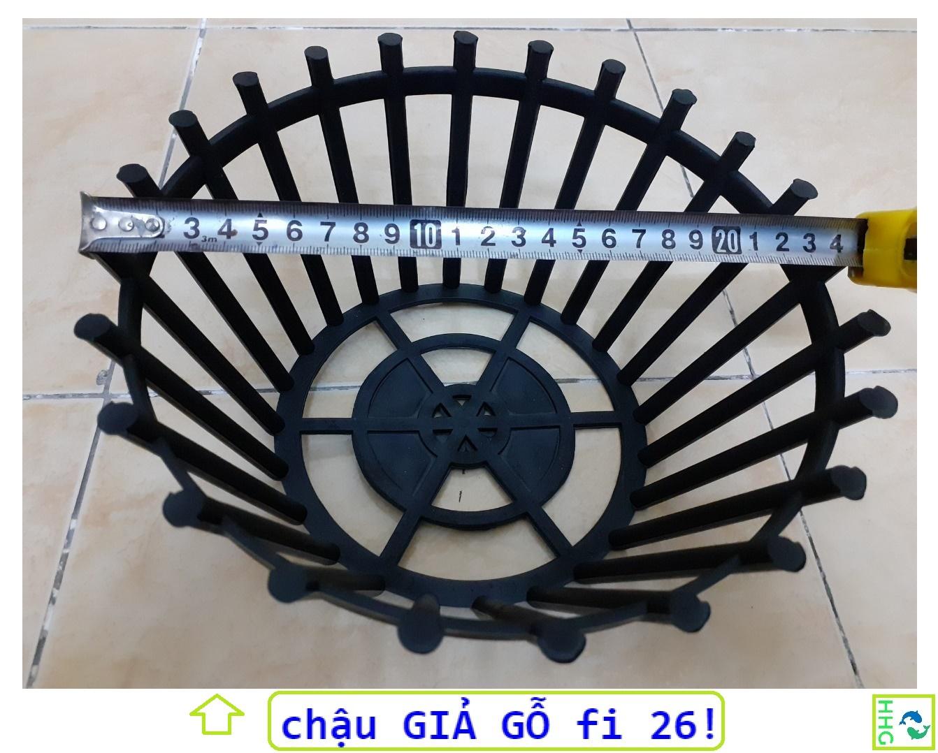 5 CHẬU NHỰA GIẢ GỖ TRỒNG LAN FI 26_NSX BÌNH THUẬN PLASTICS!