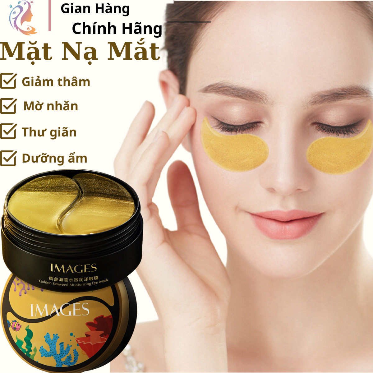 Mặt nạ mắt giảm quầng thâm, bọng mắt, xóa nếp nhăn nếp chân chim đồng thời dưỡng ẩm cho da