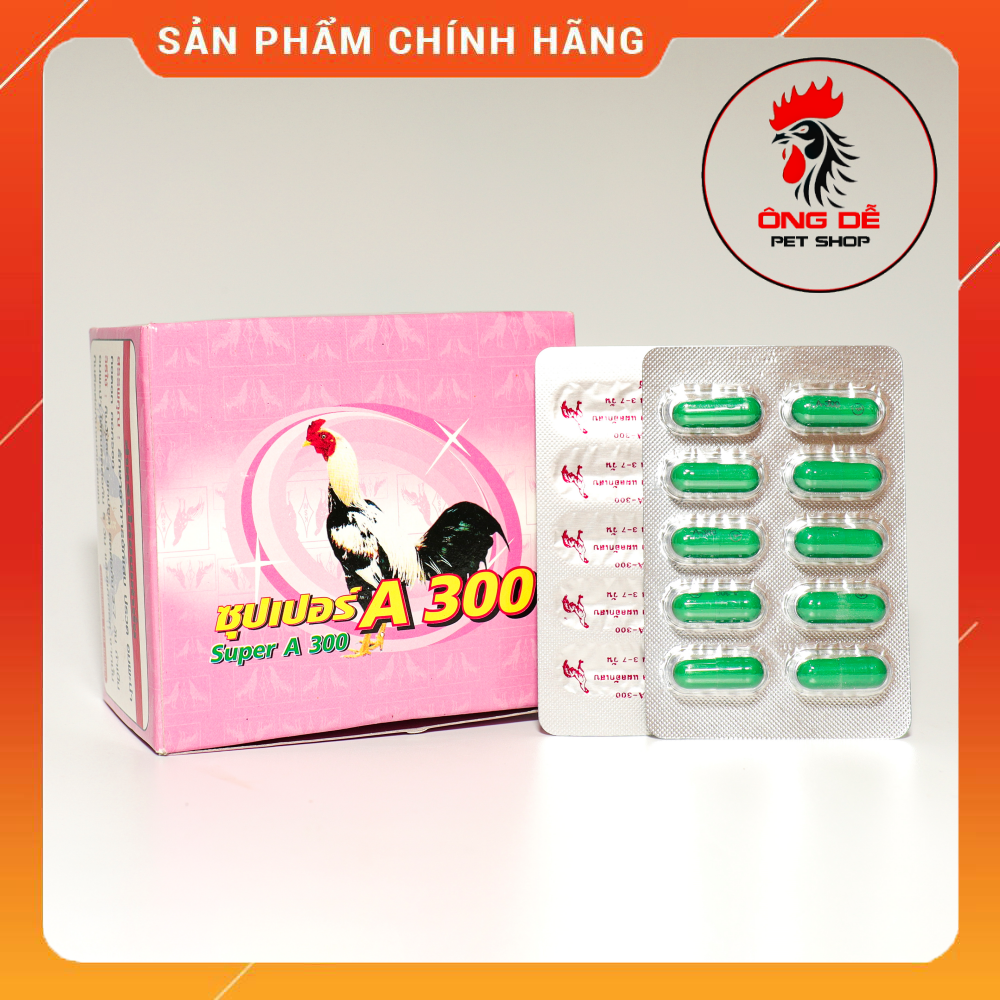 Thuốc gà đá a300 trị tiêu sưng, tiêu kén 10 viên