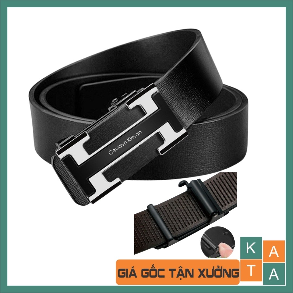 [HCM]Dây Nịt Nam - Thắt Lưng Da Nam Hình Chữ H Cao Cấp Phong Cách Châu Âu