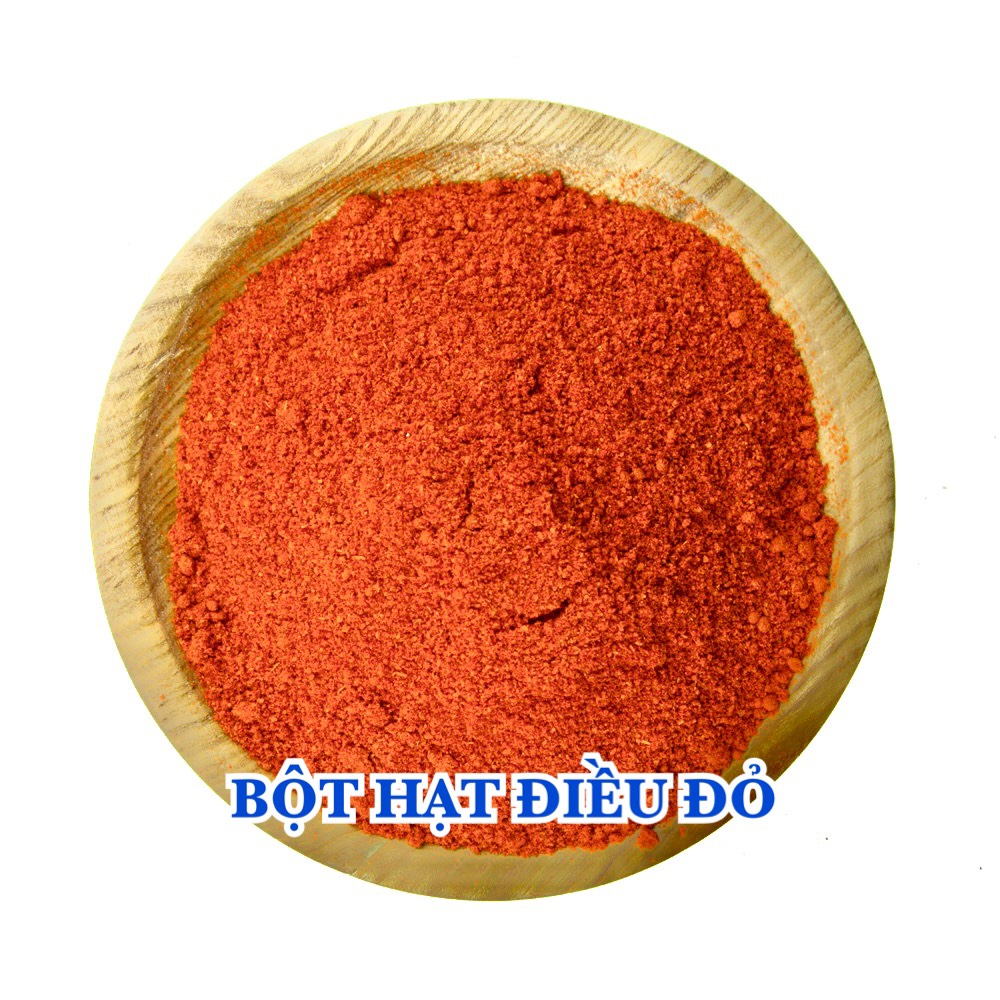 Bột điều màu - Bột hạt điều đỏ nguyên chất 100% không pha phẩm màu