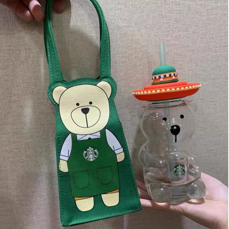 Túi vải STARBUCKS TAIWAN đựng ly/ bình giữ nhiệt vải bố dày dặn