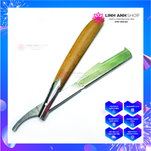 Cán dao cạo gỗ phun xăm thẩm mỹ