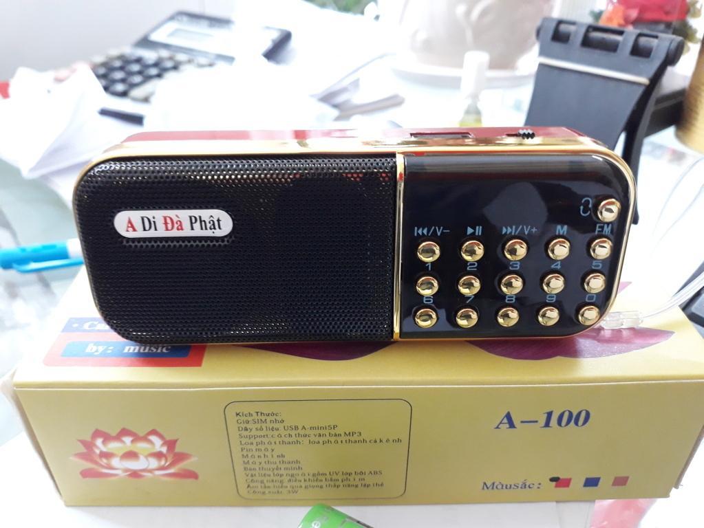 Loa cắm thẻ nhớ, cắm usb a di đà phật a-100