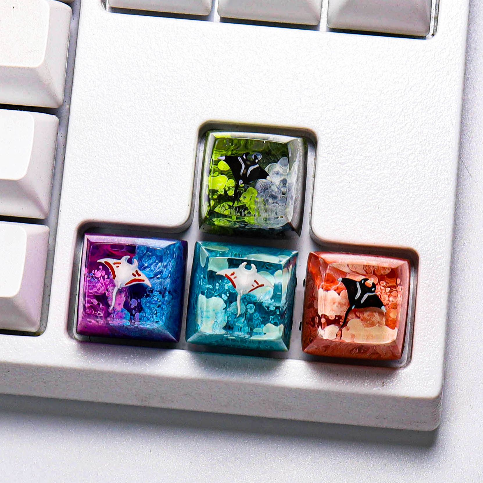 Nút bàn phím cơ cá đuối, keycap lẻ giá rẻ sắc màu SA profile cho bàn phím cơ