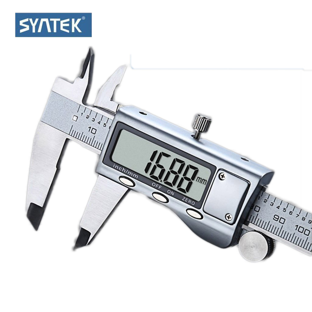 Thước kẹp điện tử 200mm và 300mm Syntek thước cặp điện tử thép hợp kim không rỉ