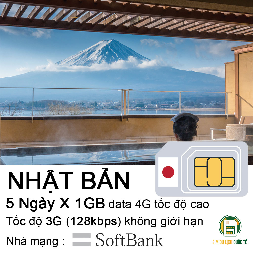 Freeship - chưa kích hoạt. sim data du lịch 4g nhật bản 5 ngày - mỗi ngày 1gb tốc độ cao.