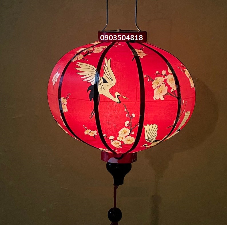 Đèn Lồng Hội An size 35cm 50cm - Hình Tròn, Củ Tỏi - Vãi Phi Đặt Biệt Kháng Nước Chống Bám Bụi - Trang Trí Ngoài Trời, Nhà Cửa, Nhà Hàng, Khách Sạn, Đền Chùa...