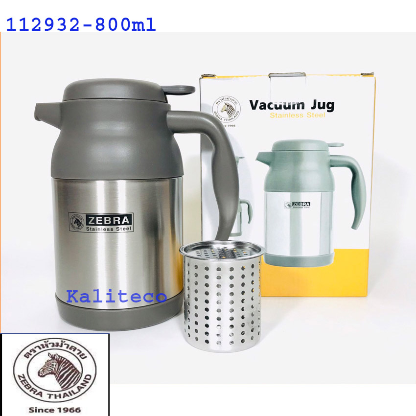Bình Giữ Nhiệt Inox Zebra Có Lọc Trà 112932 800ml-Kaliteco