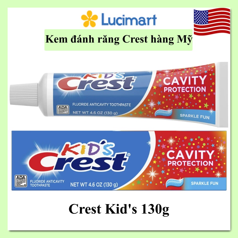 [HCM]Kem đánh răng trẻ em Crest Kid’s Cavity Protection [Hàng Mỹ]