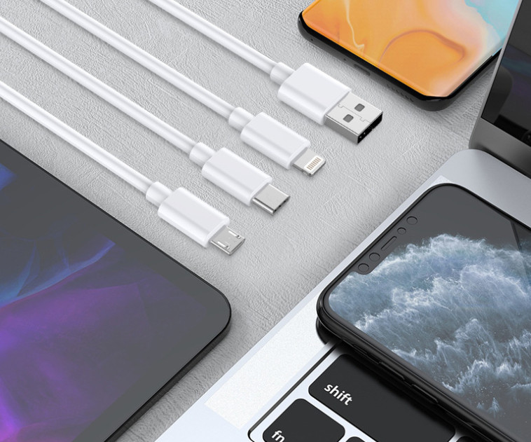 Dây cáp sạc nhanh độ bền cao cho iphone samsung vivo huawei xiaomi/ Lightning type C Micro Oppo dây cáp sạc điện thoại dài 1m DS-002