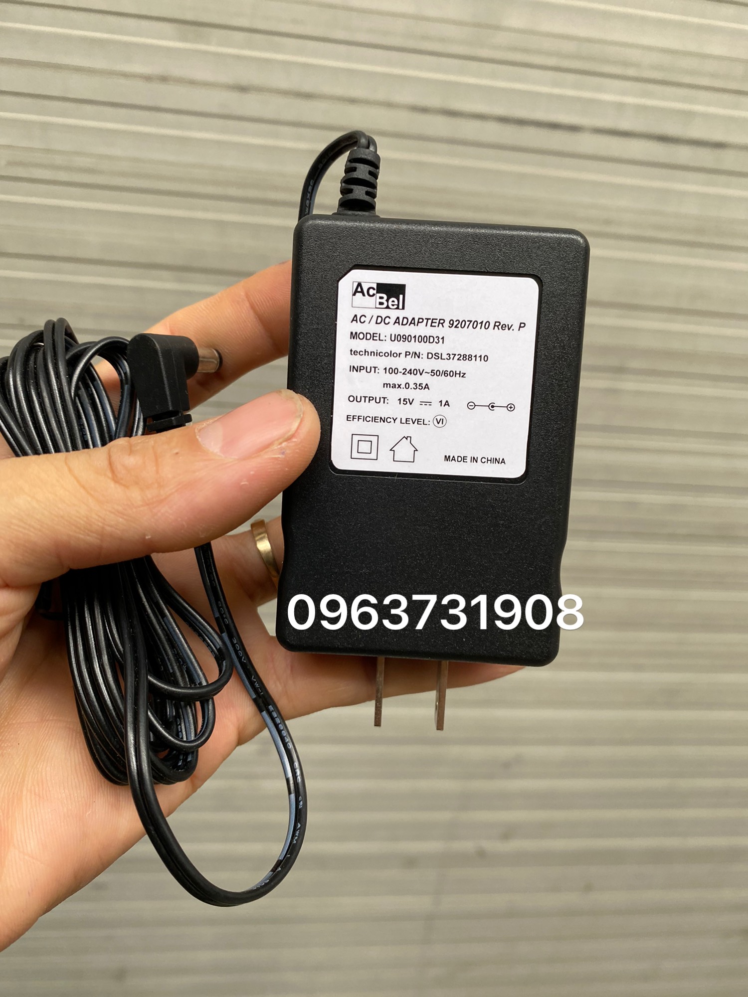 Bộ nguồn 15V 1A hàng cao cấp chuẩn Acbel