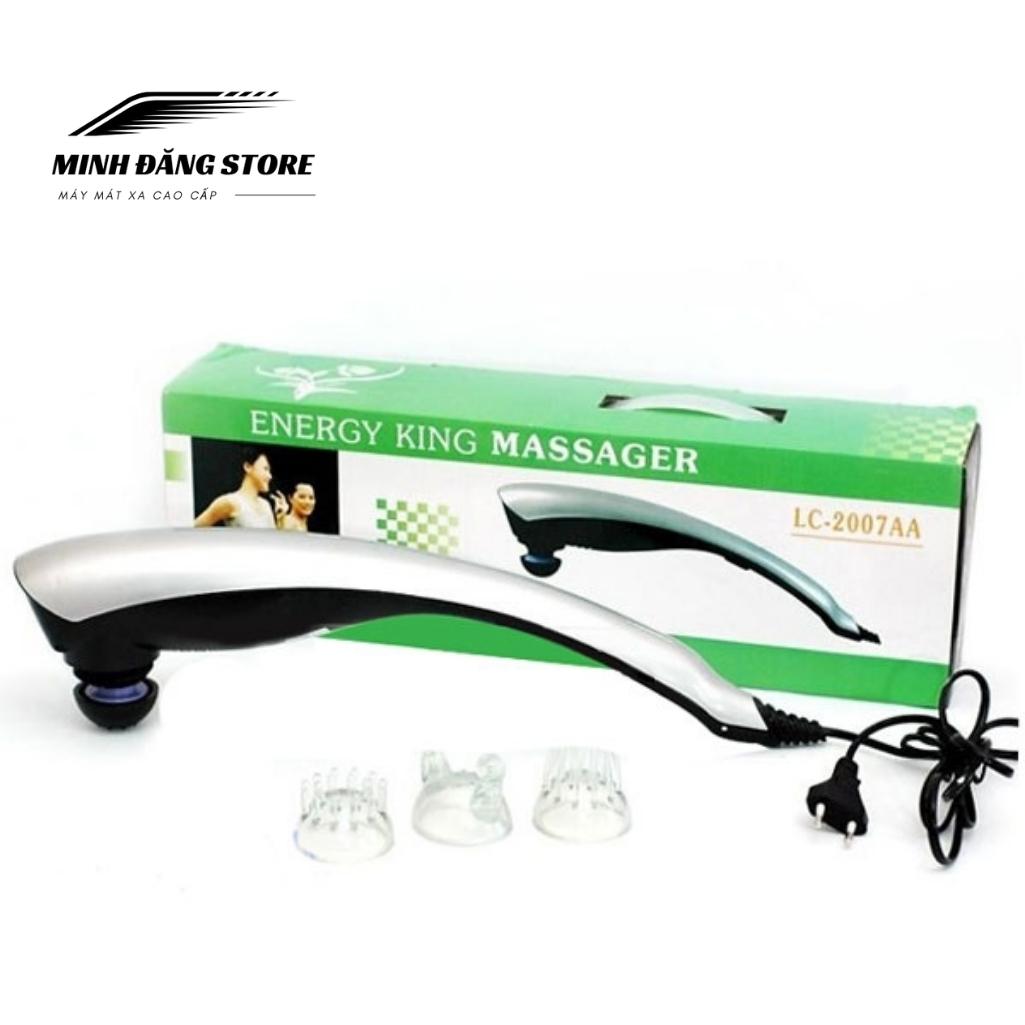 Máy Massage Cầm Tay Energy King LC-2007AA 3 Đầu, Máy Mát Xa Cầm Tay, Máy Đấm Lưng Cao Câp