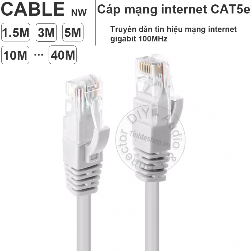 Cáp mạng cat5e bấm sẵn utp 24awg kingmaster 1.5 mét đến 40 mét