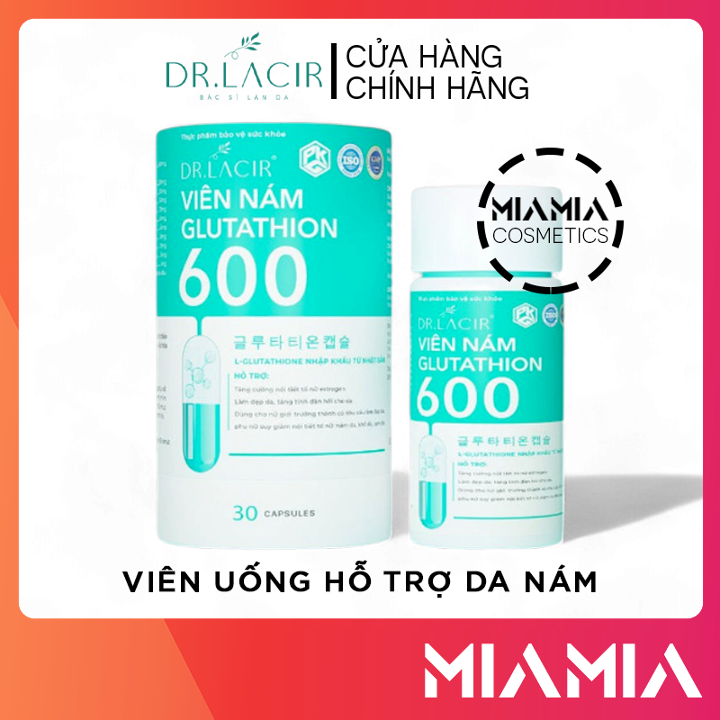 Viên Uống Sáng Da Glutathione 98% Hộp 30 Viên Giúp Làm Đẹp Da, Giảm Nám Tàn Nhang