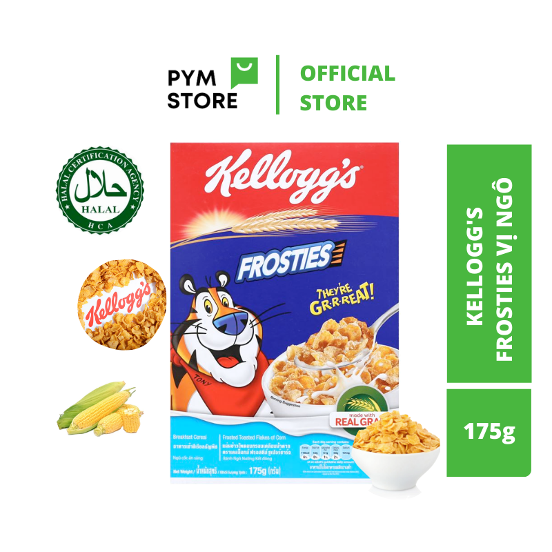 Ngũ Cốc Ăn Sáng Kellogg Frostie Breakfast Cereal Vị Ngô Mảnh 175g