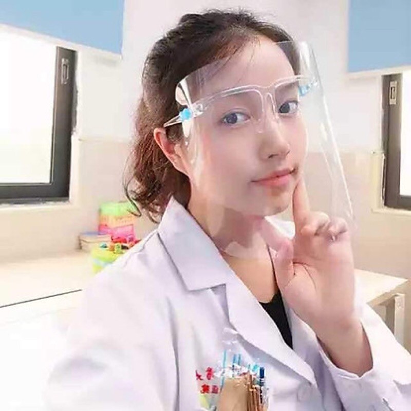 Combo 20 Kính chắn giọt bắn, Kính phòng dịch, ngăn chặn covid, Tấm chắn giọt bắn-Bao gồm gọng và tấm chắn