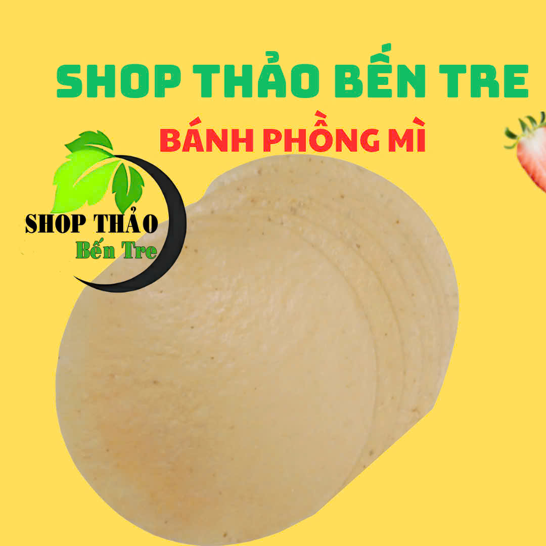 Bánh Phồng Mì Vàng chưa nướng Bến Tre- đồ ăn vặt