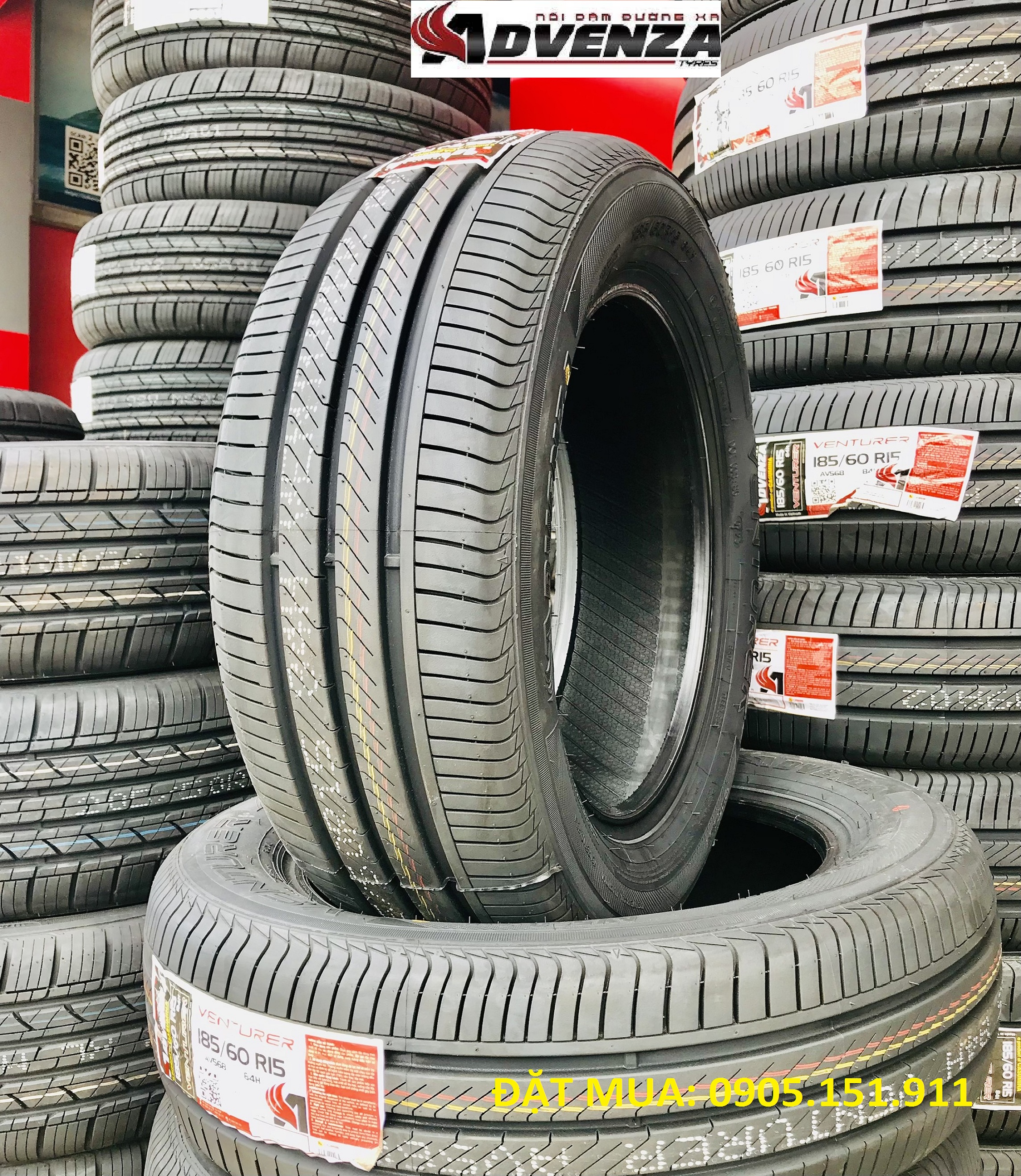 Lốp xe vios 185/60r15: advenza av568 84h - lốp chất lượng cao chạy cực êm lại siêu bền.