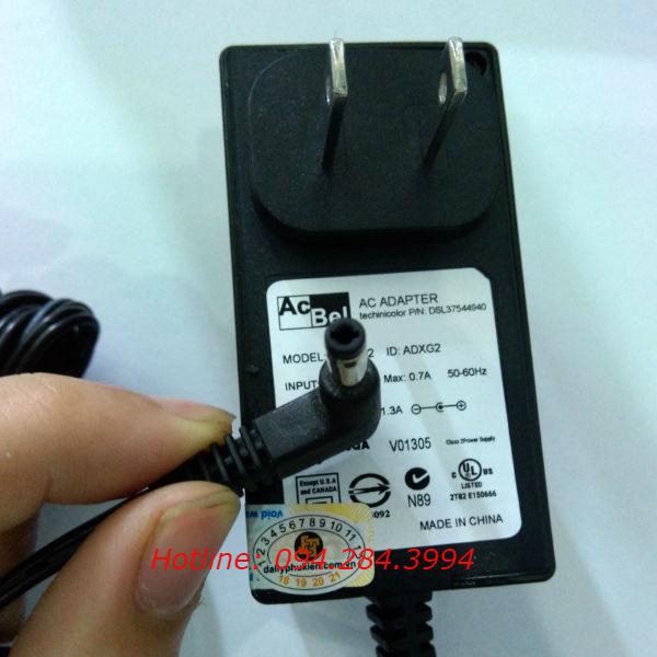 Sạc nguồn loa kéo 9V 1.3A chân nhỏ