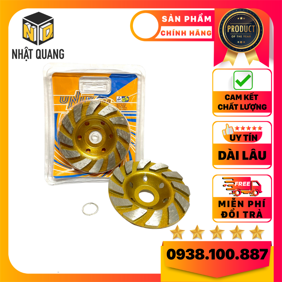 Bát mài, bát phá betong chính hãng unik 100mm