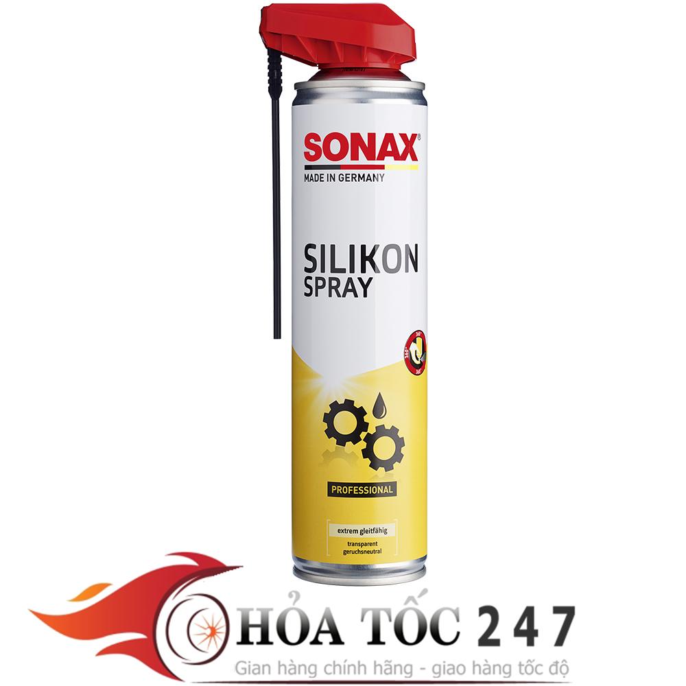 Chai Xịt Silicone Bôi Trơn Sonax Silicone Spray With Easyspray 400ml