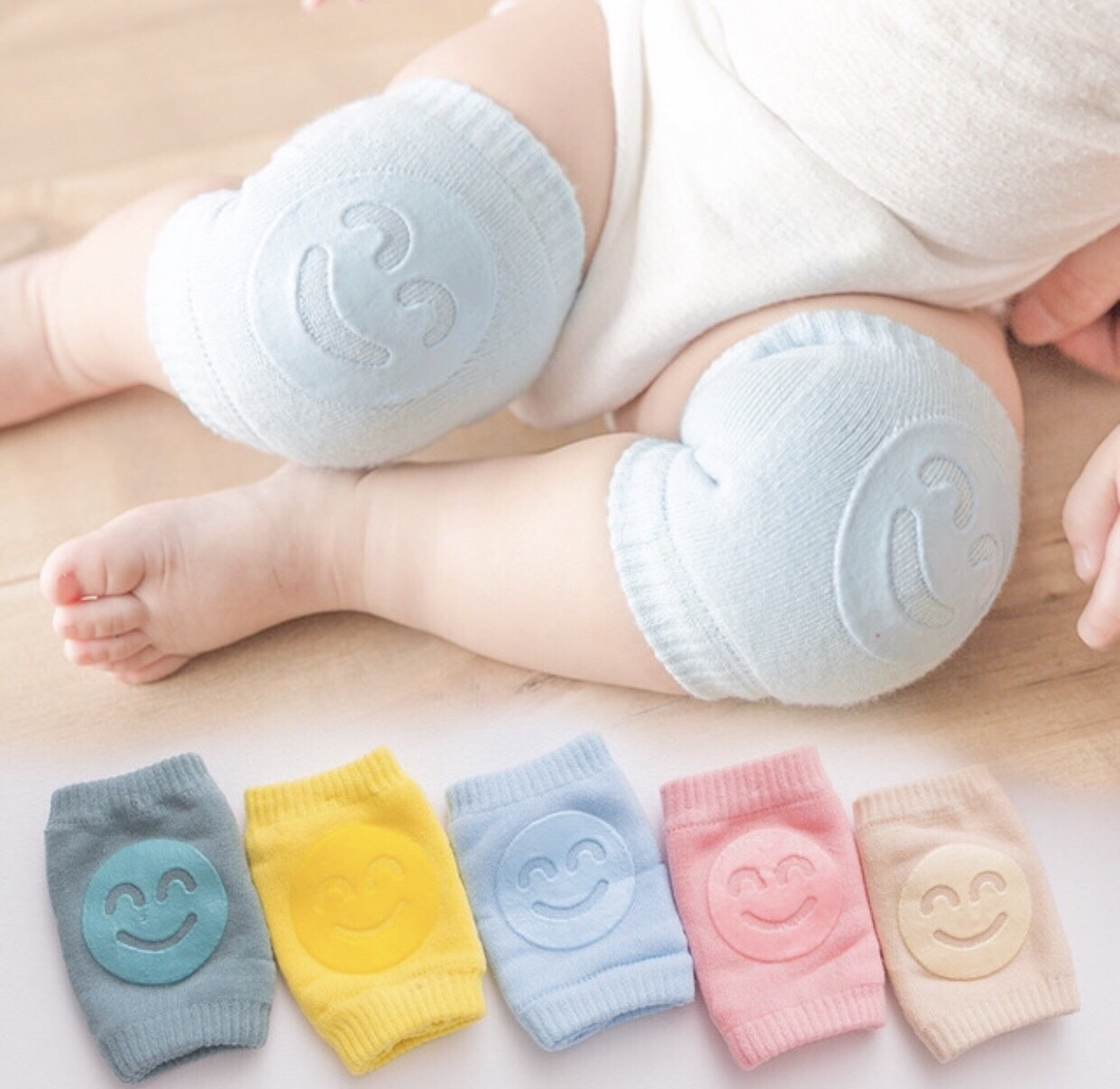 Đôi tất vớ bịt đầu gối bé tập bò, tập đi - bảo vệ an toàn