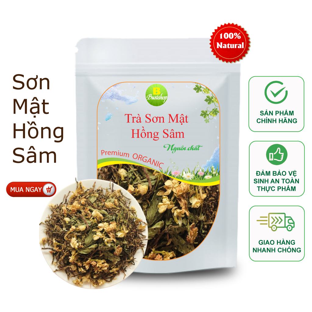Trà sơn mật hồng sâm 150g