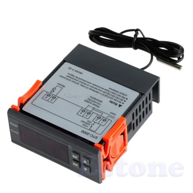 Stc-2000 220v bộ điều khiển nhiệt độ kỹ thuật số stc-2000 220v với cảm biến