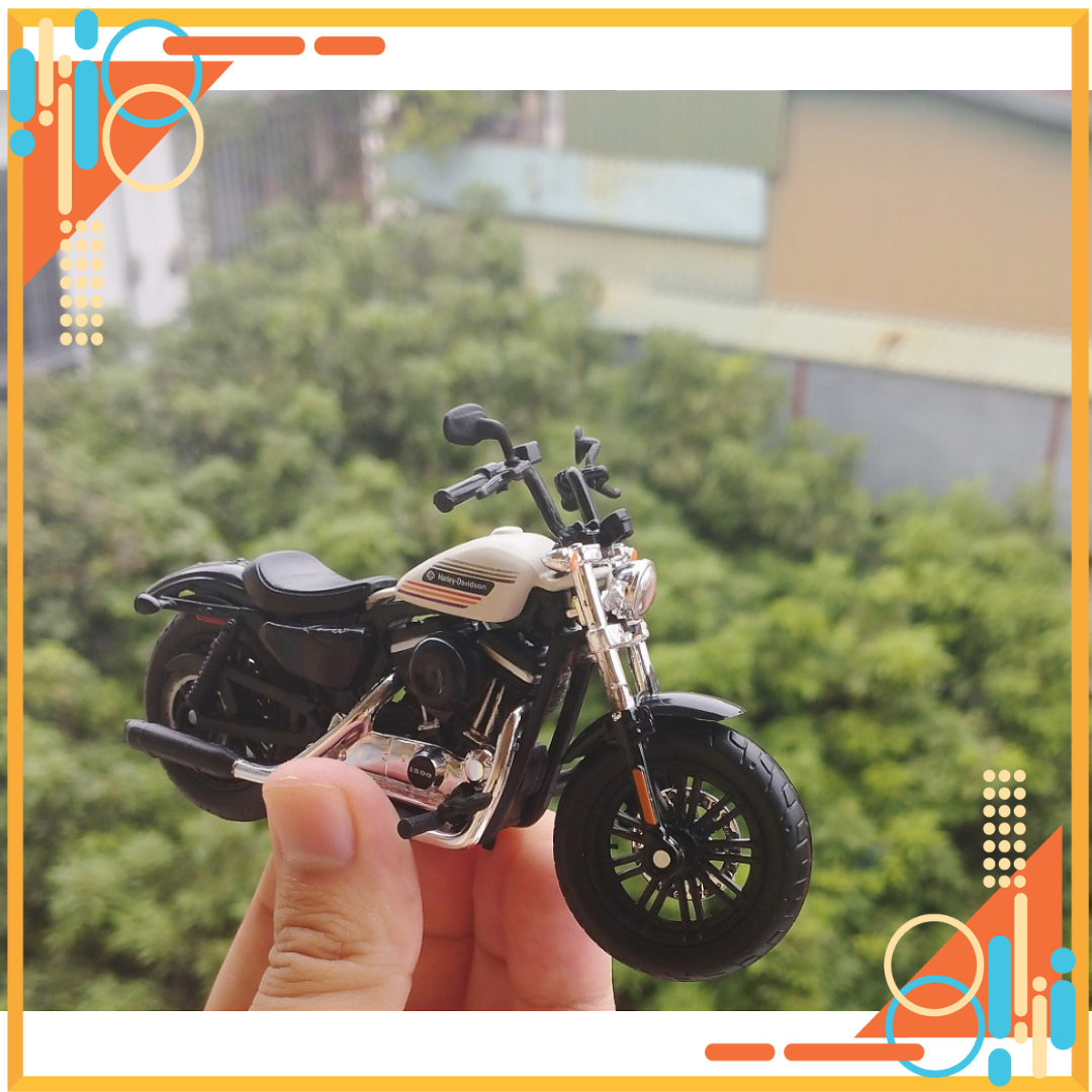 Mô hình mô tô Harley Davidson Forty Eight Special 2018 White 1:18