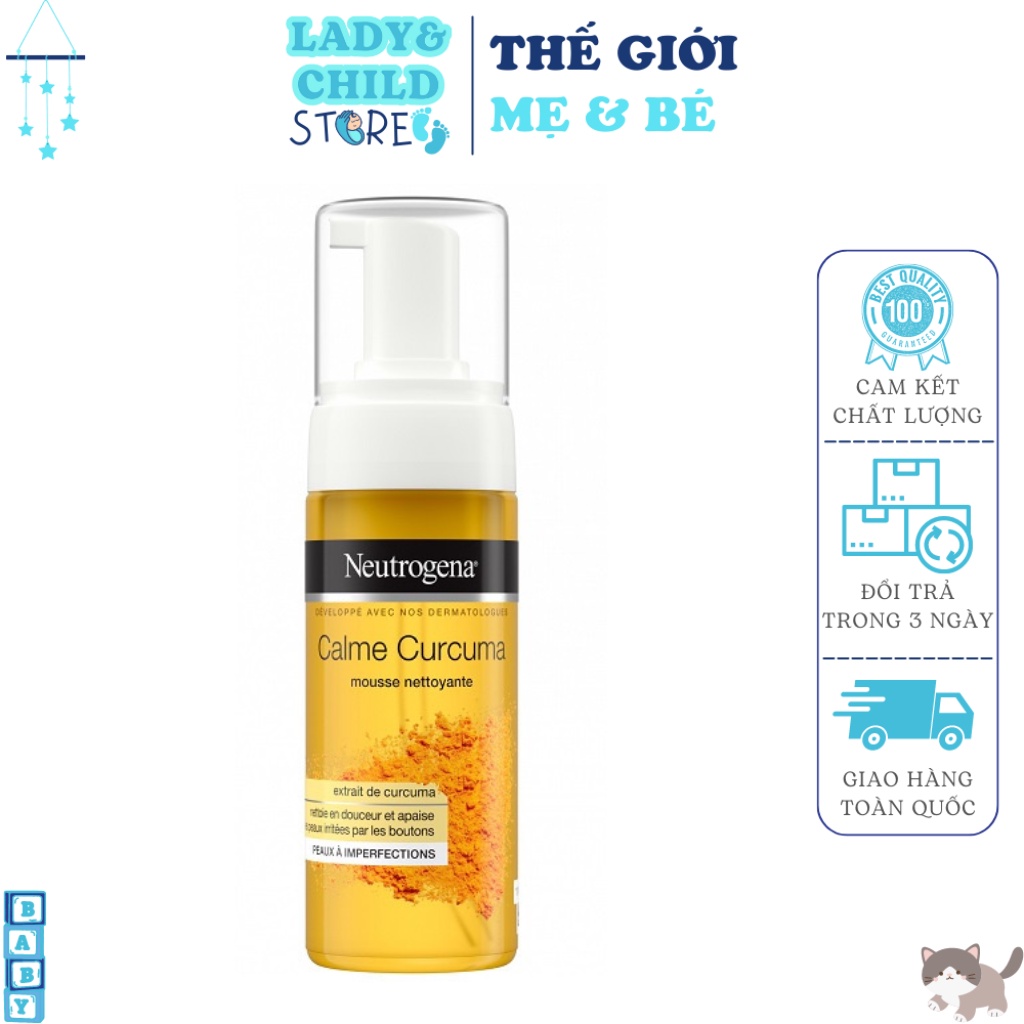Sửa Rửa Mặt - Sữa Rửa Mặt Tạo Bọt Neutrogena Nghệ Curcuma Clear
