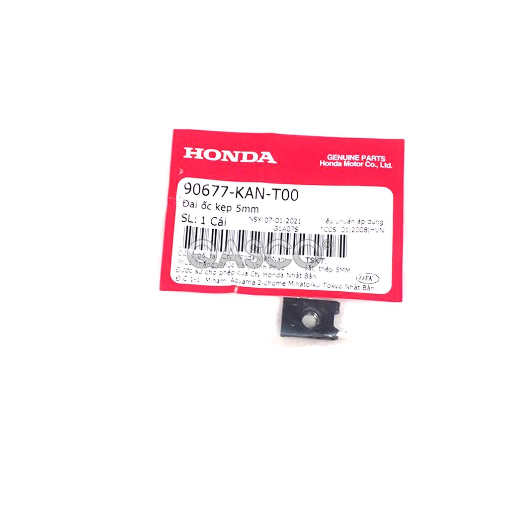 Đai ốc kẹp honda nhiều dòng xe 5mm qasco