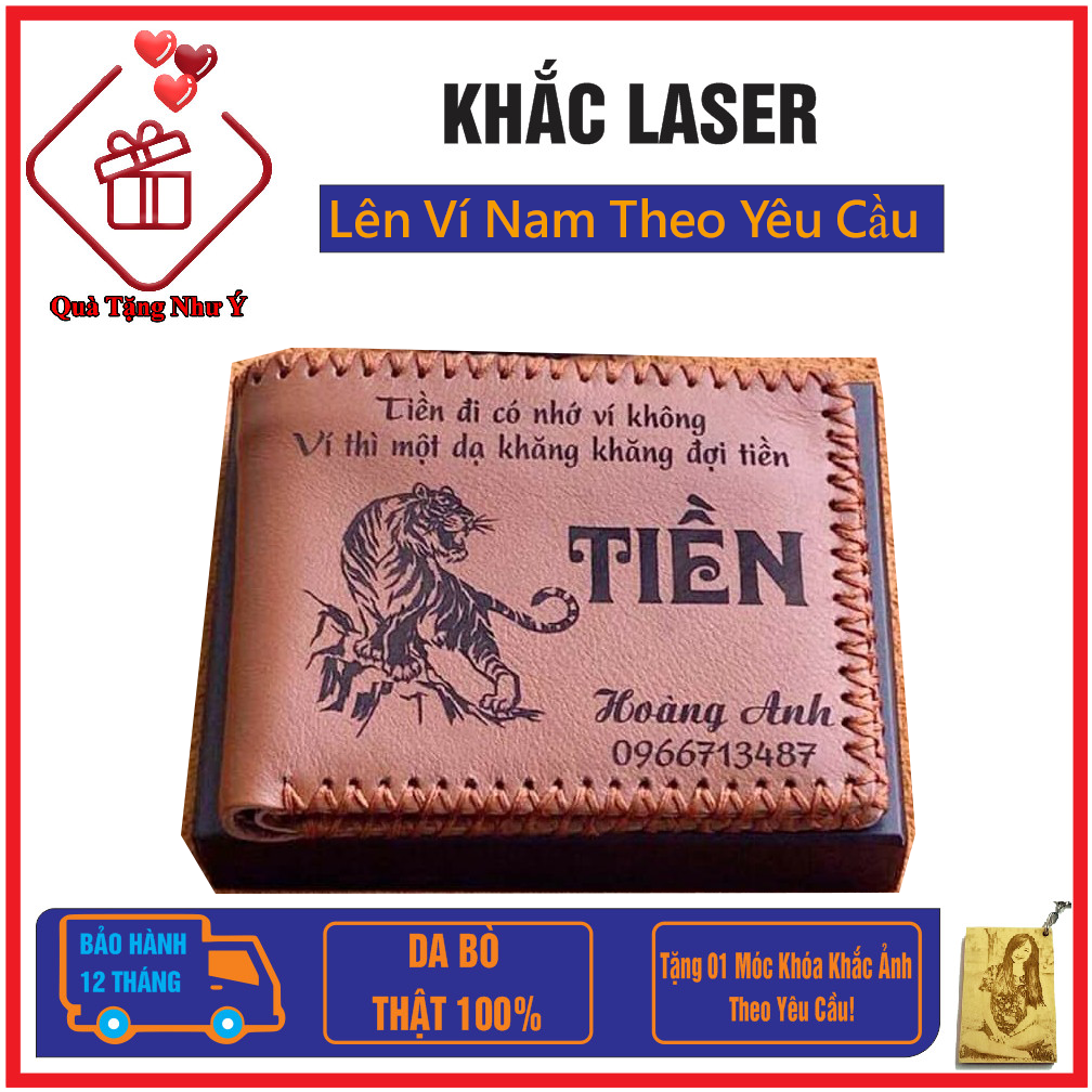 [HCM]Ví Khắc Tên Bóp Khắc Hình Theo Yêu Cầu - QTNY