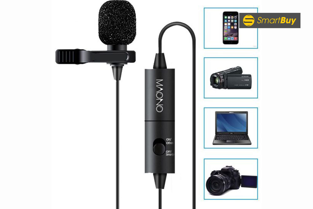 Micro gài áo cho điện thoại, máy ảnh, máy quay Maono AU-100