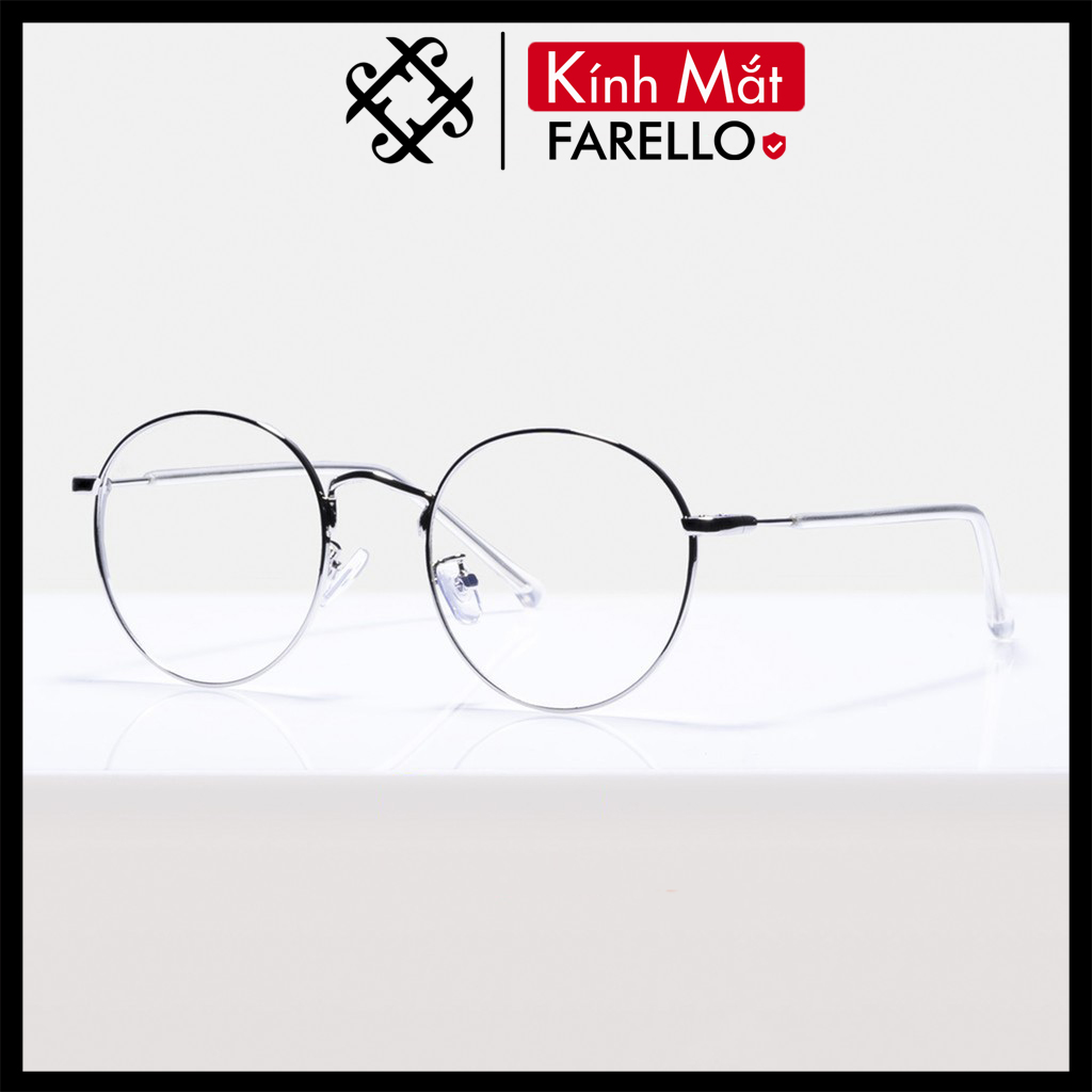 Gọng kính cận FARELLO chất liệu kim loại phụ kiện thời trang nam nữ 9901 nhiều màu