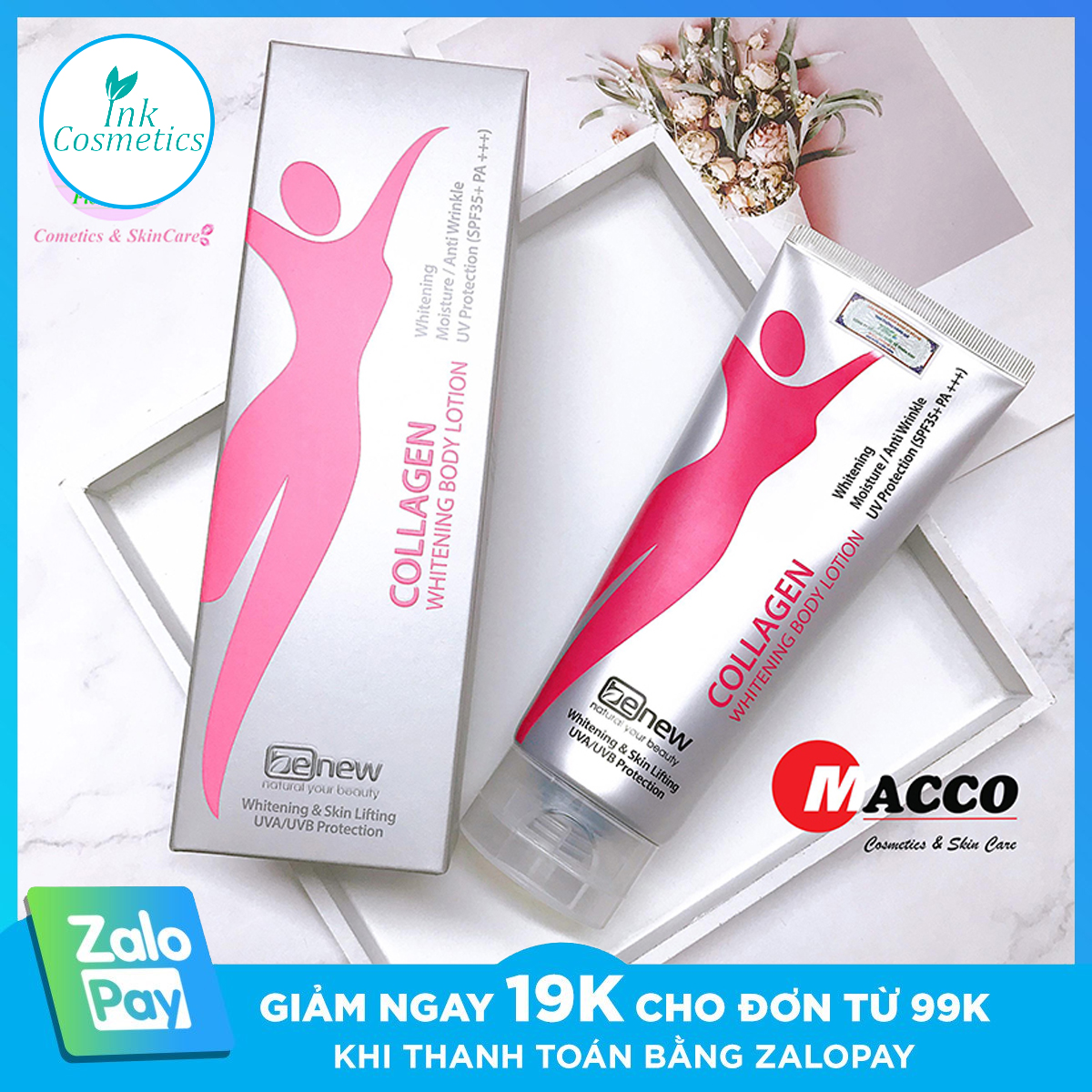 Kem Dưỡng Trắng Da Body Benew Collagen Whitening Dưỡng Trắng, Dưỡng Ẩm Nâng Cơ