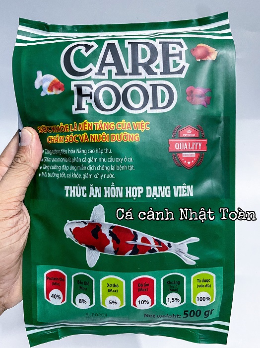 "hoàn tiền đến 10%" thức ăn cá care food tăng trưởng 500g