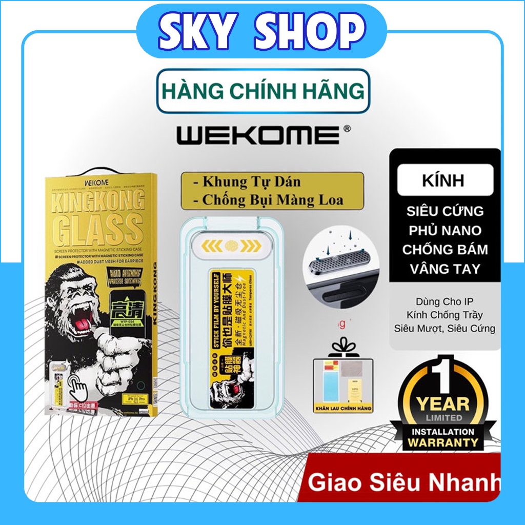 Kingkong iPhone anti-theft tempered glass screen protector self-adhesive frame for iph14 Pro Max 13 Pro Max 12 11 xsmax Xs X -Sky accessories