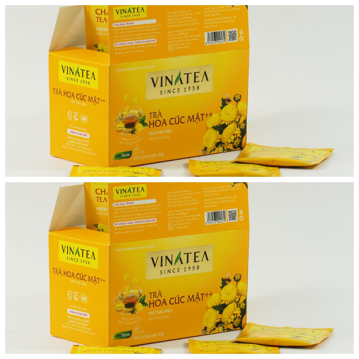 [HCM]Combo 02 Hộp trà Cúc mật++ Vinatea