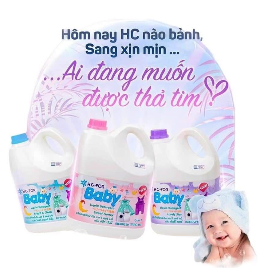 Nước giặt xả hc for baby 3500ml thái lan