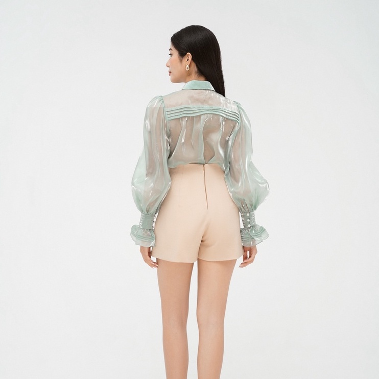Quần short kaki cạp cao_plumbum