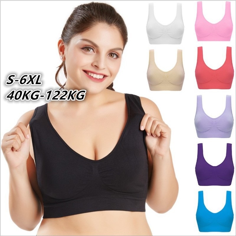 Áo Bra Bigsize Bản To Giúp Che Mỡ Lưng Có Mút Không Gọng Định Hình Nâng Ngực Tạo Khe Dành Cho Chị Em