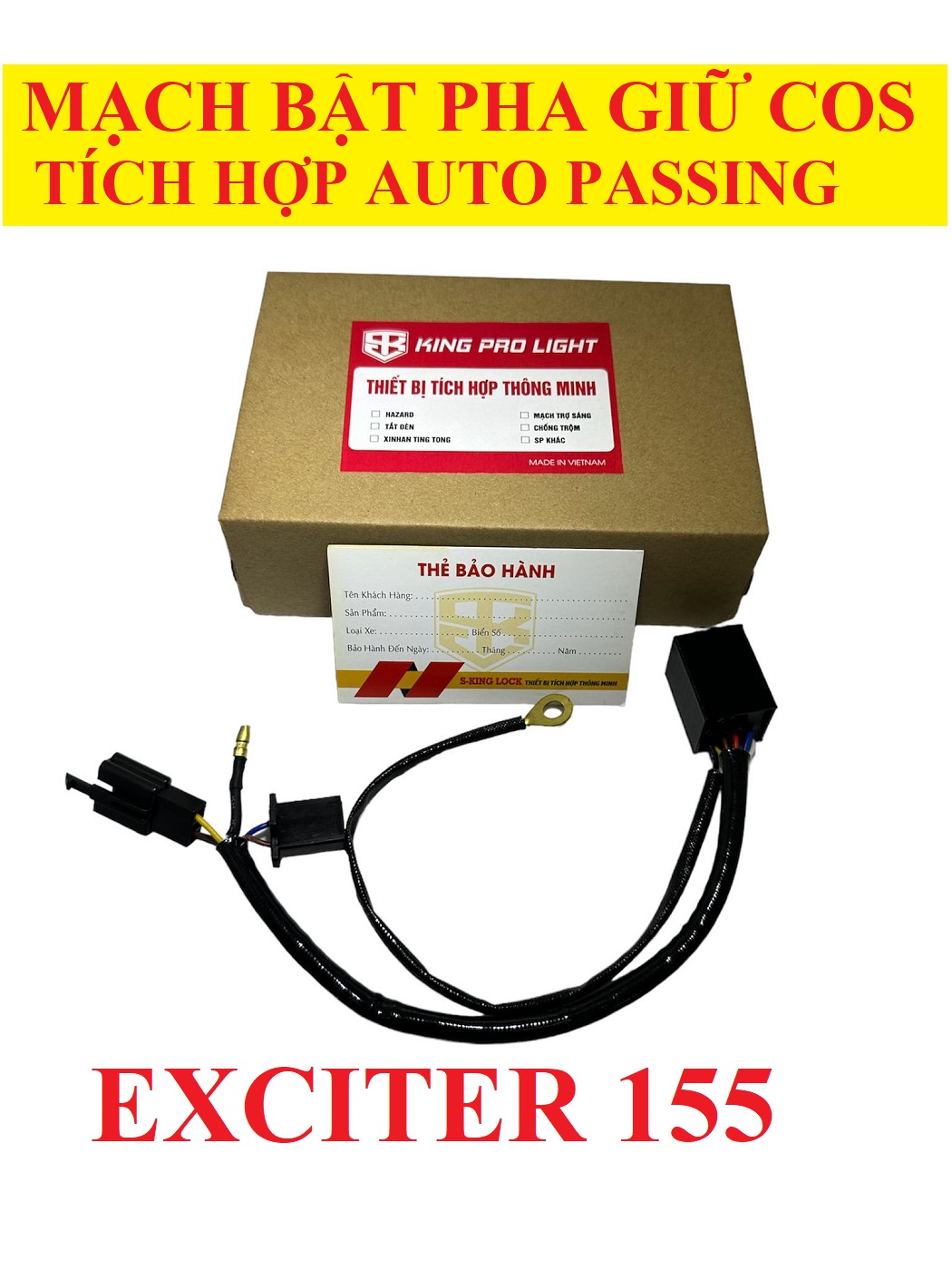 Mạch bật pha giữ cos xe exciter 155 tích hợp chế độ auto passing
