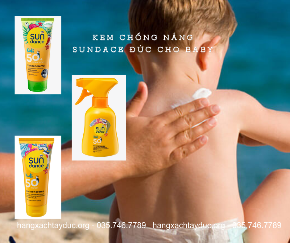 [Free ship_Hàng chính hãng Đức] Kem chống nắng Sundance Đức cho baby nhạy cảm, chống nhờn rít, spf trên 50, bảo vệ làn da bé- Hàng xách tay Đức.org